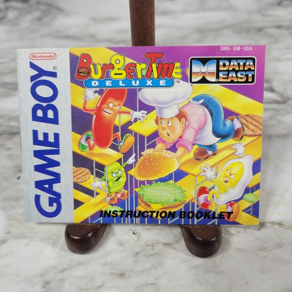 BurgerTime Burger Time Deluxe Nintendo Gameboy Instruction  Manual Only NO GAME